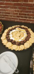 Cookie Platter and a white plate near it